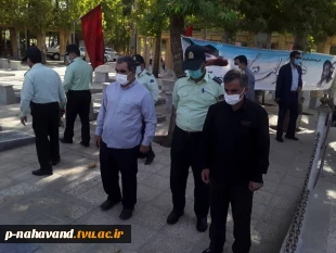 مراسم عطرافشانی وغباری گلزارشهیدان شهرستان بمناسبت آغازهفته دولت 3