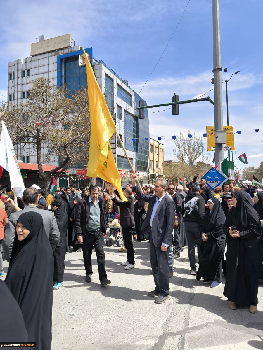 حضور دانشگاهیان دانشگاه ملی مهارت استان همدان در راهپیمایی باشکوه روز قدس
 2