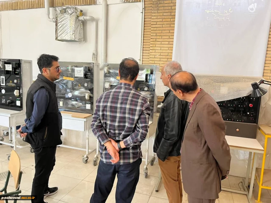 بازدید میدانی مهندس شهبازی، فرزند خیّر بزرگ نهاوند، زنده‌یاد حاج حشمت شهبازی، از دانشگاه ملی مهارت یادگار پدر 6